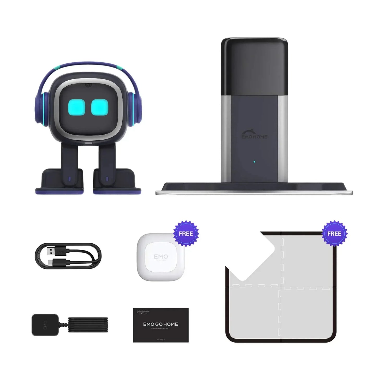 Emo Intelligent Robot Pet Toy Emo Sound Player Ai Puzzle Electronic Action